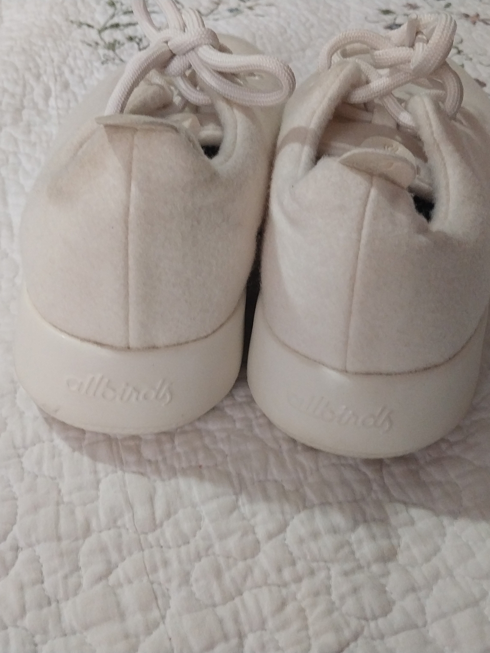 allbirds Women's Off-White Wool Runner-Up Sneakers Size 10 - Picture 5 of 12